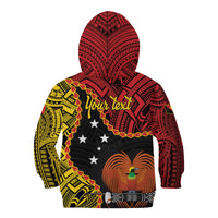 Personalised Papua New Guinea 49th Anniversary Kid Hoodie Hapi De bilong Indipendens Papua Niugini
