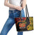 Personalised Papua New Guinea 49th Anniversary Leather Tote Bag Hapi De bilong Indipendens Papua Niugini