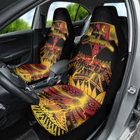 Personalised Papua New Guinea 49th Anniversary Car Seat Cover Bird of Paradise Unity In Diversity