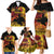 Personalised Papua New Guinea 49th Anniversary Family Matching Mermaid Dress and Hawaiian Shirt Bird of Paradise Unity In Diversity