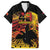 Personalised Papua New Guinea 49th Anniversary Family Matching Puletasi and Hawaiian Shirt Bird of Paradise Unity In Diversity