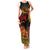 Personalised Papua New Guinea 49th Anniversary Family Matching Tank Maxi Dress and Hawaiian Shirt Bird of Paradise Unity In Diversity