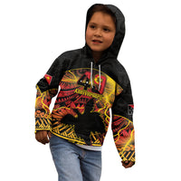 Personalised Papua New Guinea 49th Anniversary Kid Hoodie Bird of Paradise Unity In Diversity