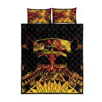 Personalised Papua New Guinea 49th Anniversary Quilt Bed Set Bird of Paradise Unity In Diversity
