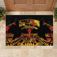 Personalised Papua New Guinea 49th Anniversary Rubber Doormat Bird of Paradise Unity In Diversity