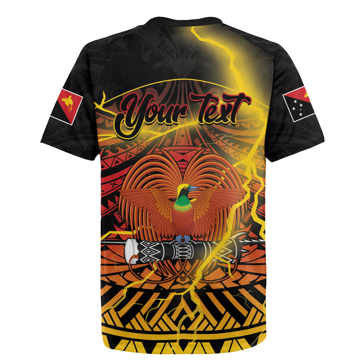 Personalised Papua New Guinea 49th Anniversary Rugby Jersey Bird of Paradise Unity In Diversity