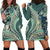 Hawaiian Hibiscus Tribal Vintage Motif Hoodie Dress Ver 1