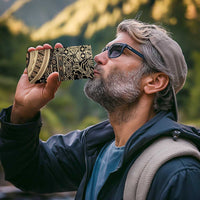 Hawaiian Hibiscus Tribal Vintage Motif 4 in 1 Can Cooler Tumbler Ver 2