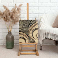 Hawaiian Hibiscus Tribal Vintage Motif Canvas Wall Art Ver 2