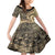 Hawaiian Hibiscus Tribal Vintage Motif Family Matching Mermaid Dress and Hawaiian Shirt Ver 2