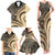 Hawaiian Hibiscus Tribal Vintage Motif Family Matching Tank Maxi Dress and Hawaiian Shirt Ver 2