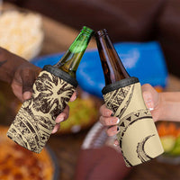 Hawaiian Hibiscus Tribal Vintage Motif 4 in 1 Can Cooler Tumbler Ver 3