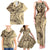 Hawaiian Hibiscus Tribal Vintage Motif Family Matching Tank Maxi Dress and Hawaiian Shirt Ver 3