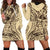 Hawaiian Hibiscus Tribal Vintage Motif Hoodie Dress Ver 3