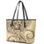 Hawaiian Hibiscus Tribal Vintage Motif Leather Tote Bag Ver 3