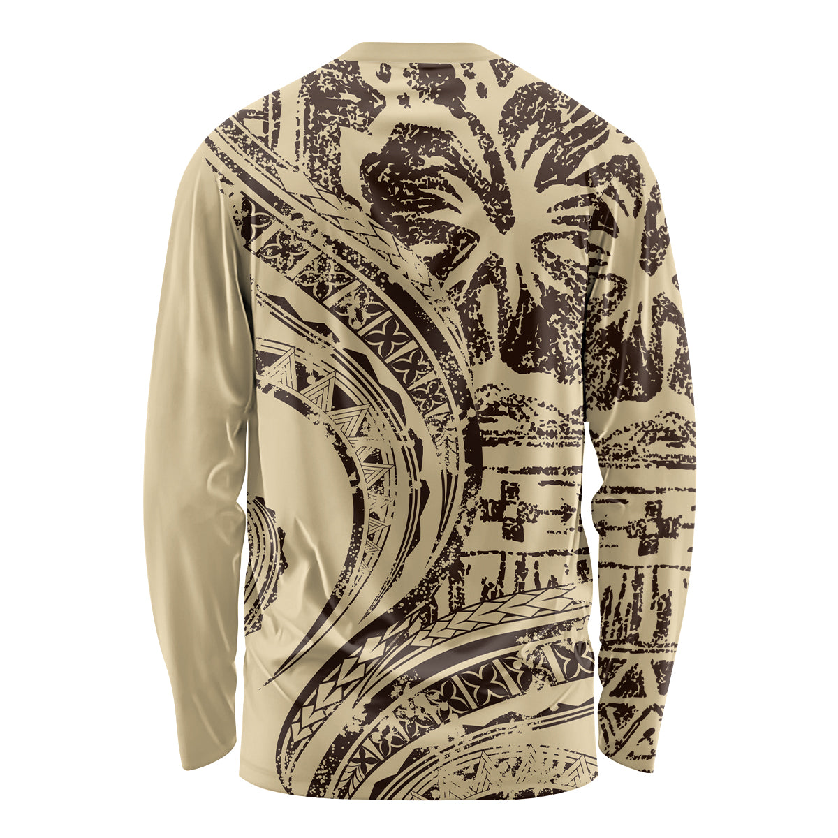 Hawaiian Hibiscus Tribal Vintage Motif Long Sleeve Shirt Ver 3