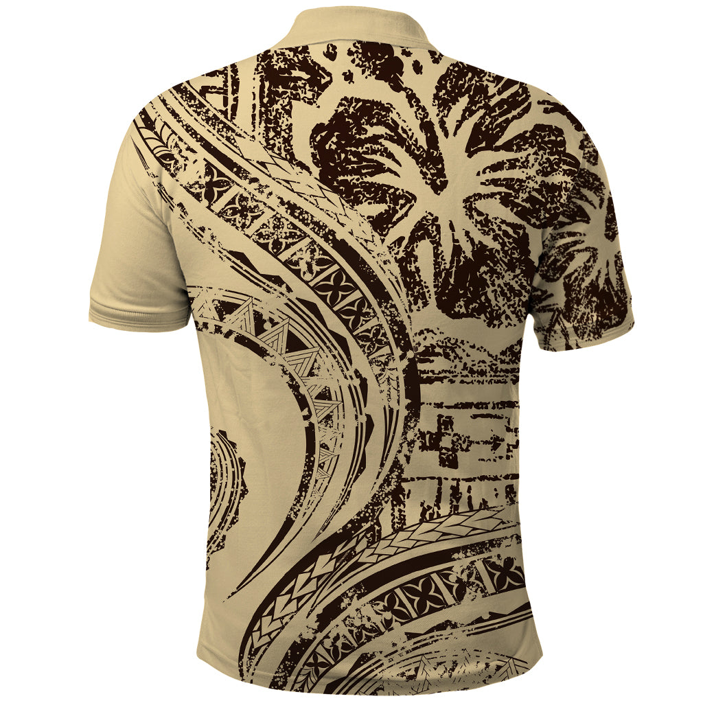 Hawaiian Hibiscus Tribal Vintage Motif Polo Shirt Ver 3 LT9 - Polynesian Pride