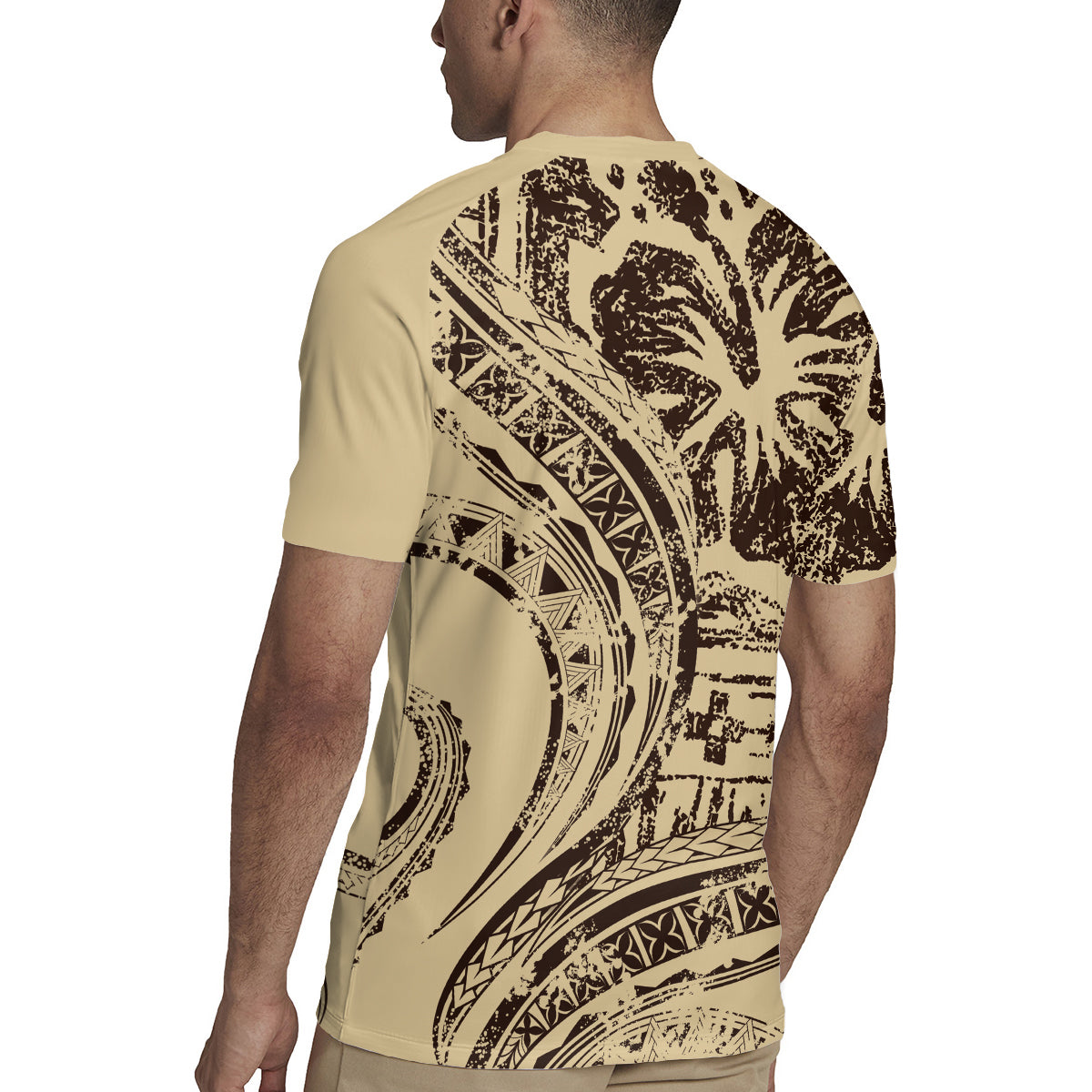 Hawaiian Hibiscus Tribal Vintage Motif Rugby Jersey Ver 3