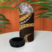 Hawaiian Hibiscus Tribal Vintage Motif 4 in 1 Can Cooler Tumbler Ver 4