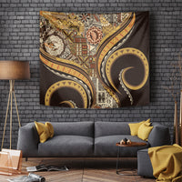 Hawaiian Hibiscus Tribal Vintage Motif Tapestry Ver 4