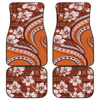 Hawaiian Hibiscus Tribal Vintage Motif Car Mats Ver 5