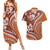 Hawaiian Hibiscus Tribal Vintage Motif Couples Matching Summer Maxi Dress and Hawaiian Shirt Ver 5