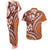 Hawaiian Hibiscus Tribal Vintage Motif Couples Matching Tank Maxi Dress and Hawaiian Shirt Ver 5