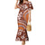Hawaiian Hibiscus Tribal Vintage Motif Family Matching Mermaid Dress and Hawaiian Shirt Ver 5