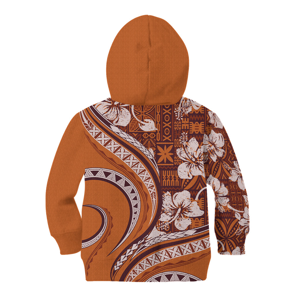 Hawaiian Hibiscus Tribal Vintage Motif Kid Hoodie Ver 5