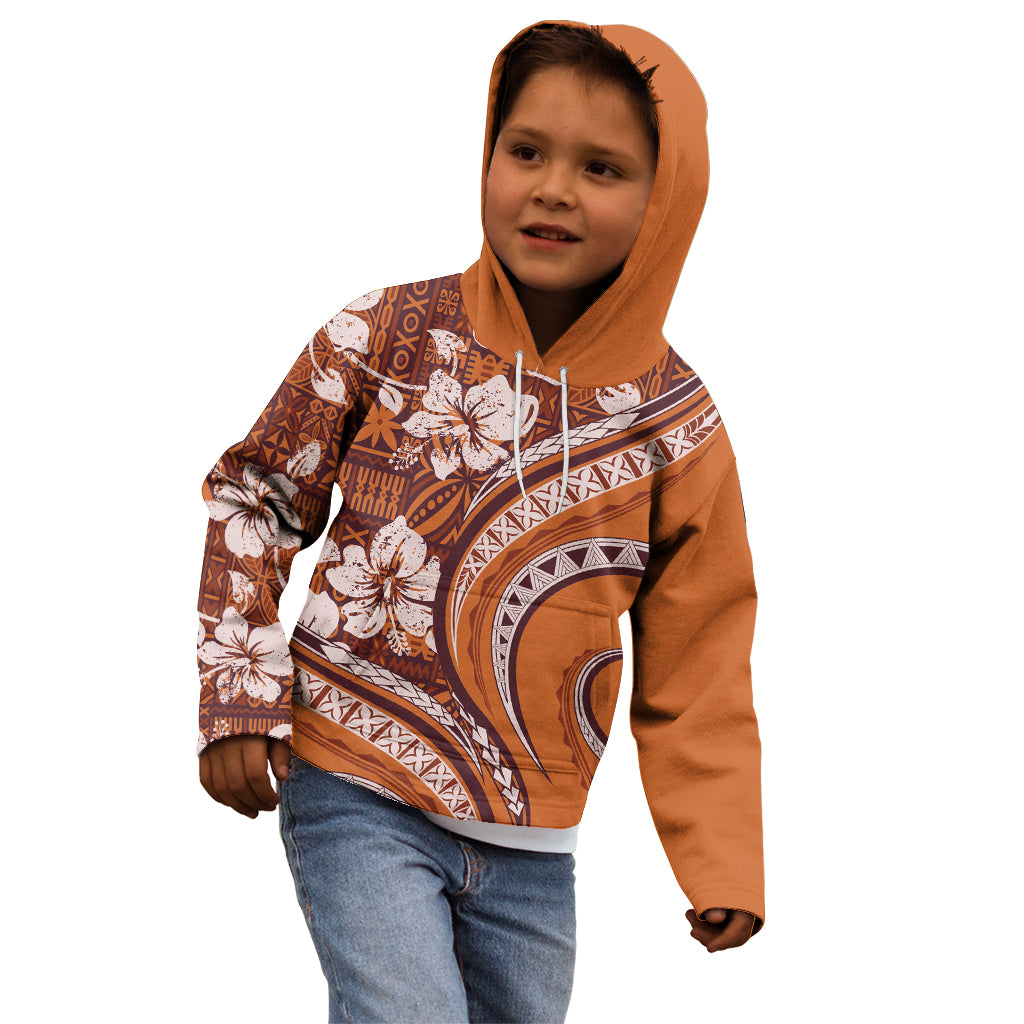 Hawaiian Hibiscus Tribal Vintage Motif Kid Hoodie Ver 5