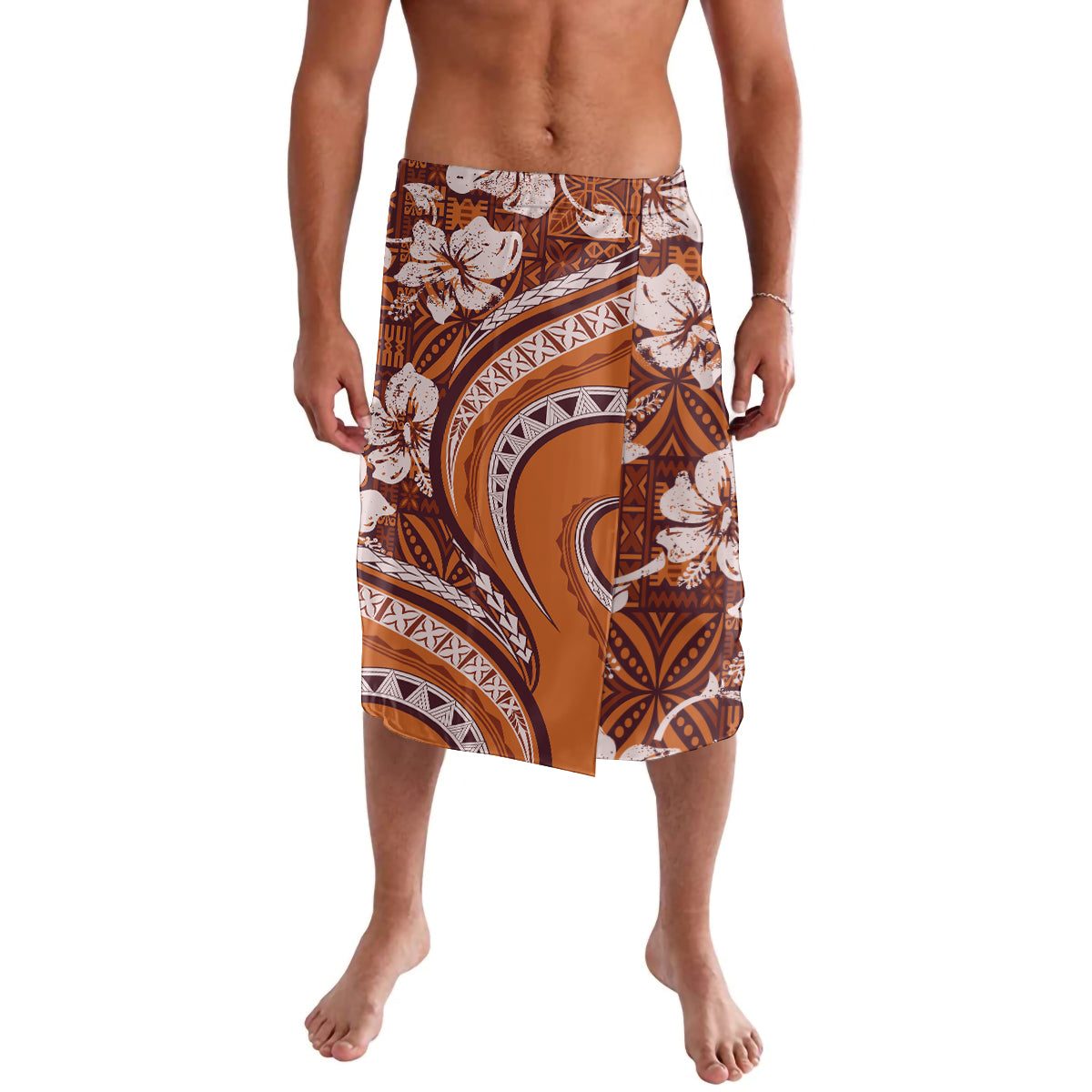 Hawaiian Hibiscus Tribal Vintage Motif Lavalava Ver 5