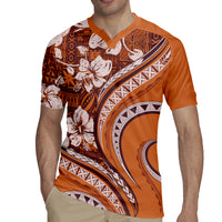 Hawaiian Hibiscus Tribal Vintage Motif Rugby Jersey Ver 5