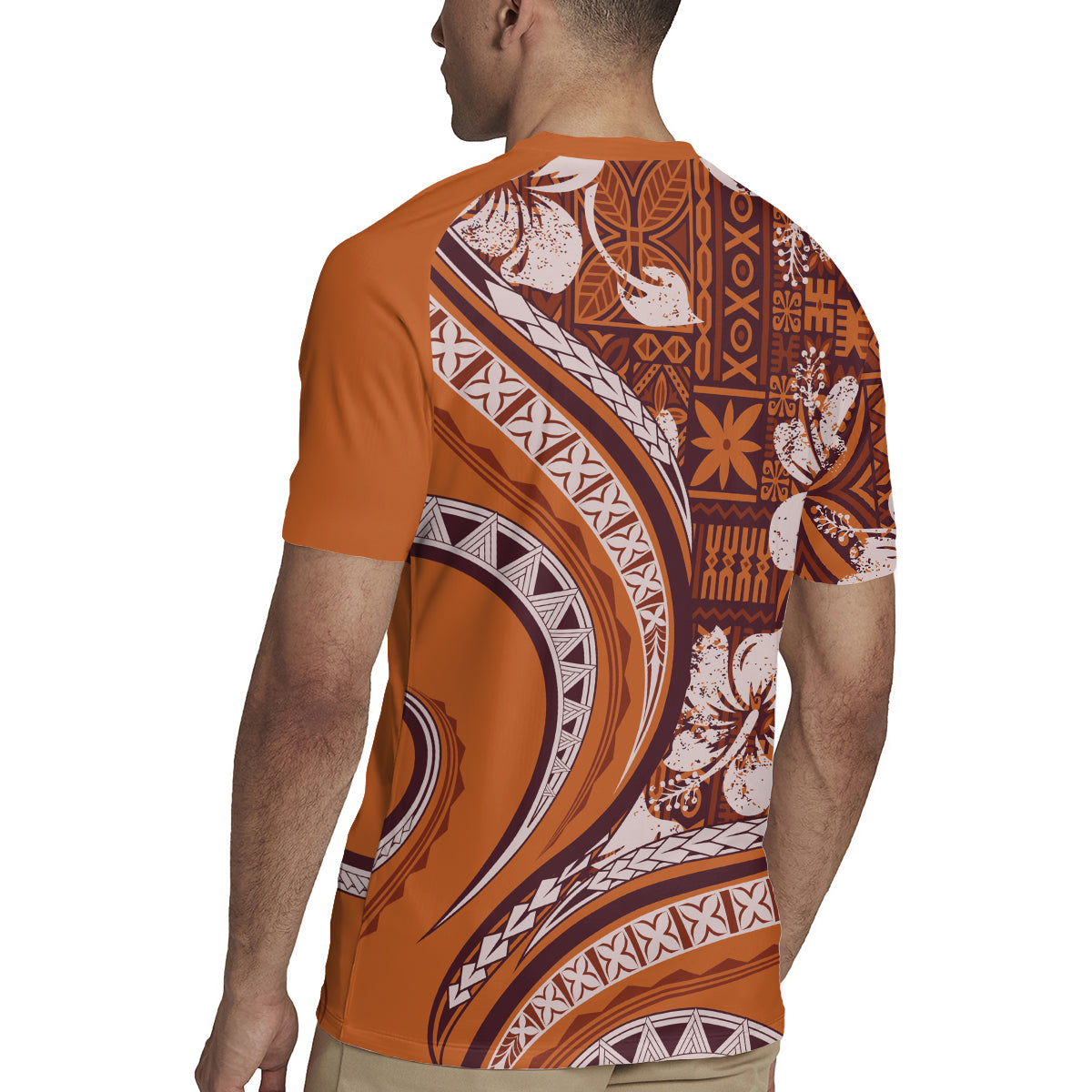 Hawaiian Hibiscus Tribal Vintage Motif Rugby Jersey Ver 5