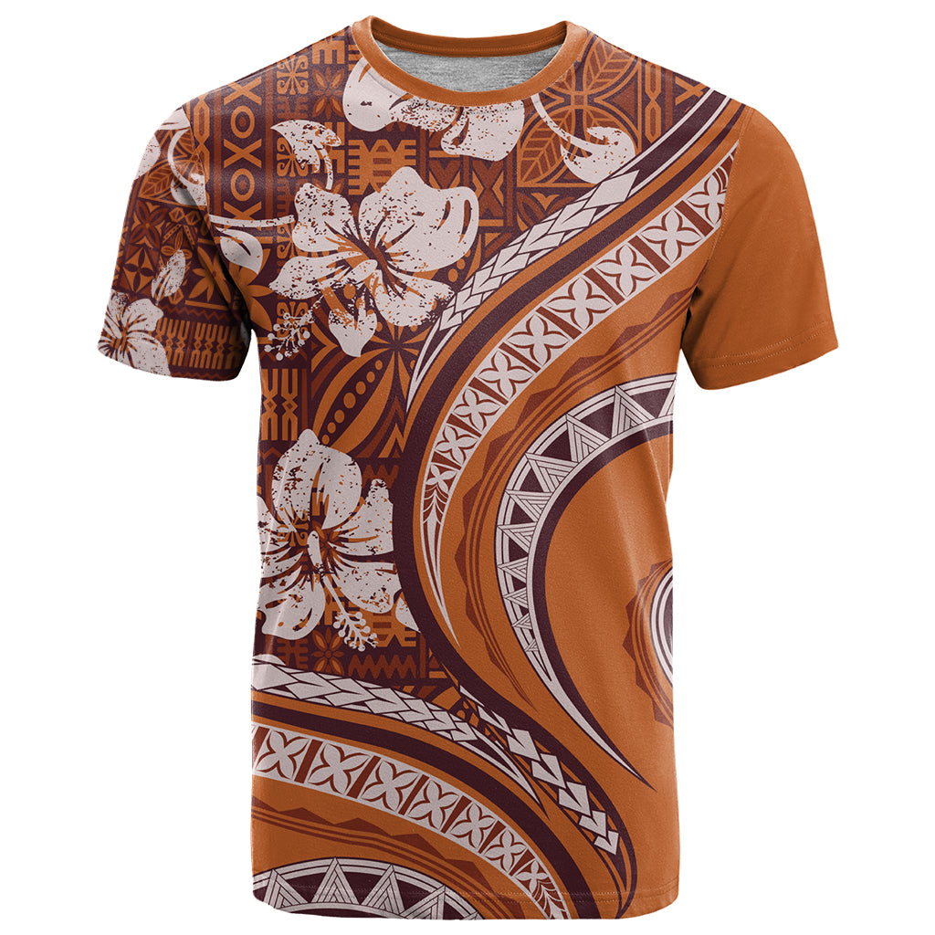 Hawaiian Hibiscus Tribal Vintage Motif T Shirt Ver 5