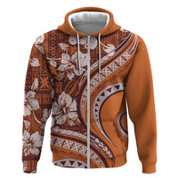 Hawaiian Hibiscus Tribal Vintage Motif Zip Hoodie Ver 5