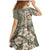 Hawaiian Hibiscus Tribal Vintage Motif Family Matching Mermaid Dress and Hawaiian Shirt Ver 6