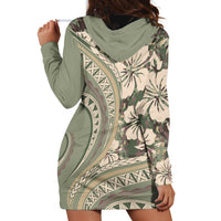 Hawaiian Hibiscus Tribal Vintage Motif Hoodie Dress Ver 6