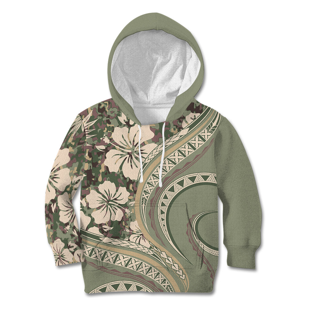 Hawaiian Hibiscus Tribal Vintage Motif Kid Hoodie Ver 6
