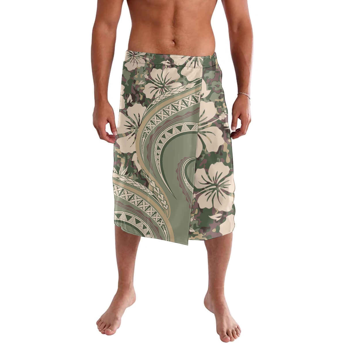 Hawaiian Hibiscus Tribal Vintage Motif Lavalava Ver 6