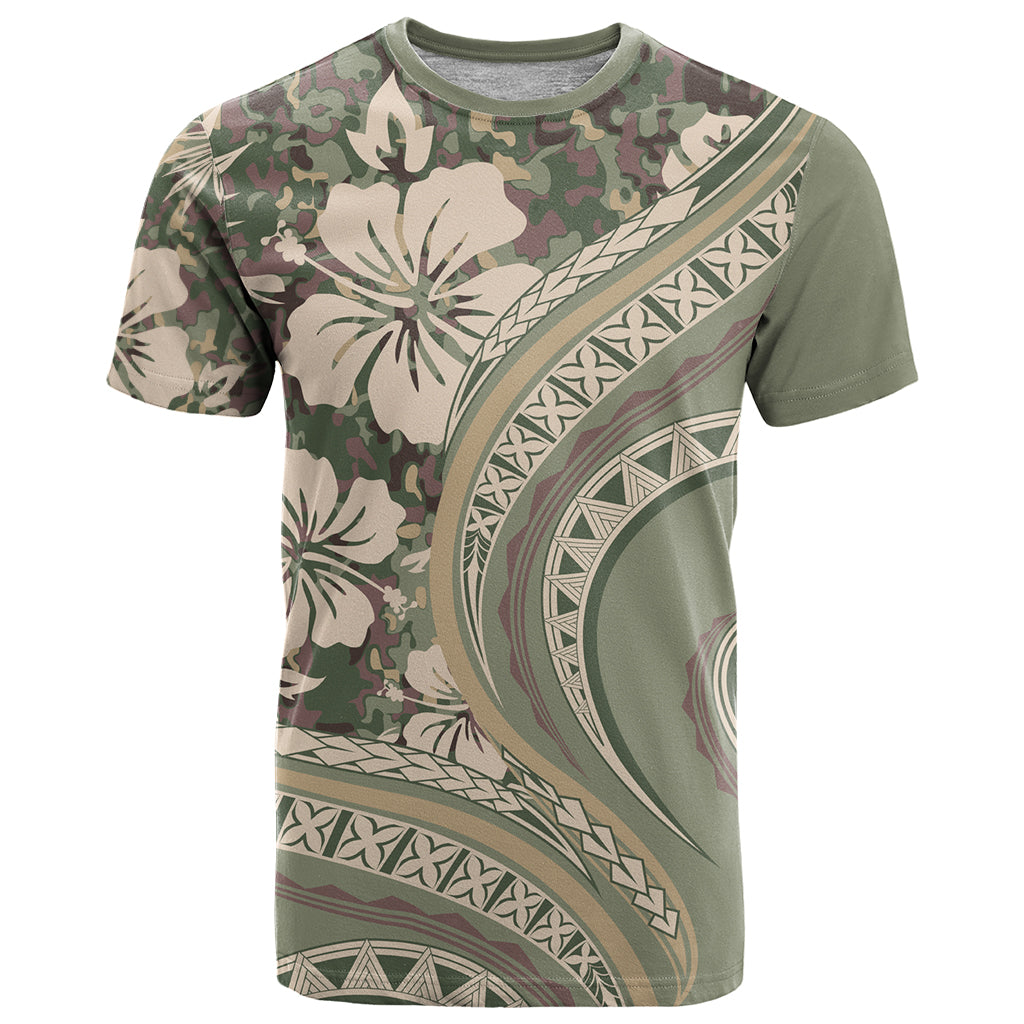 Hawaiian Hibiscus Tribal Vintage Motif T Shirt Ver 6