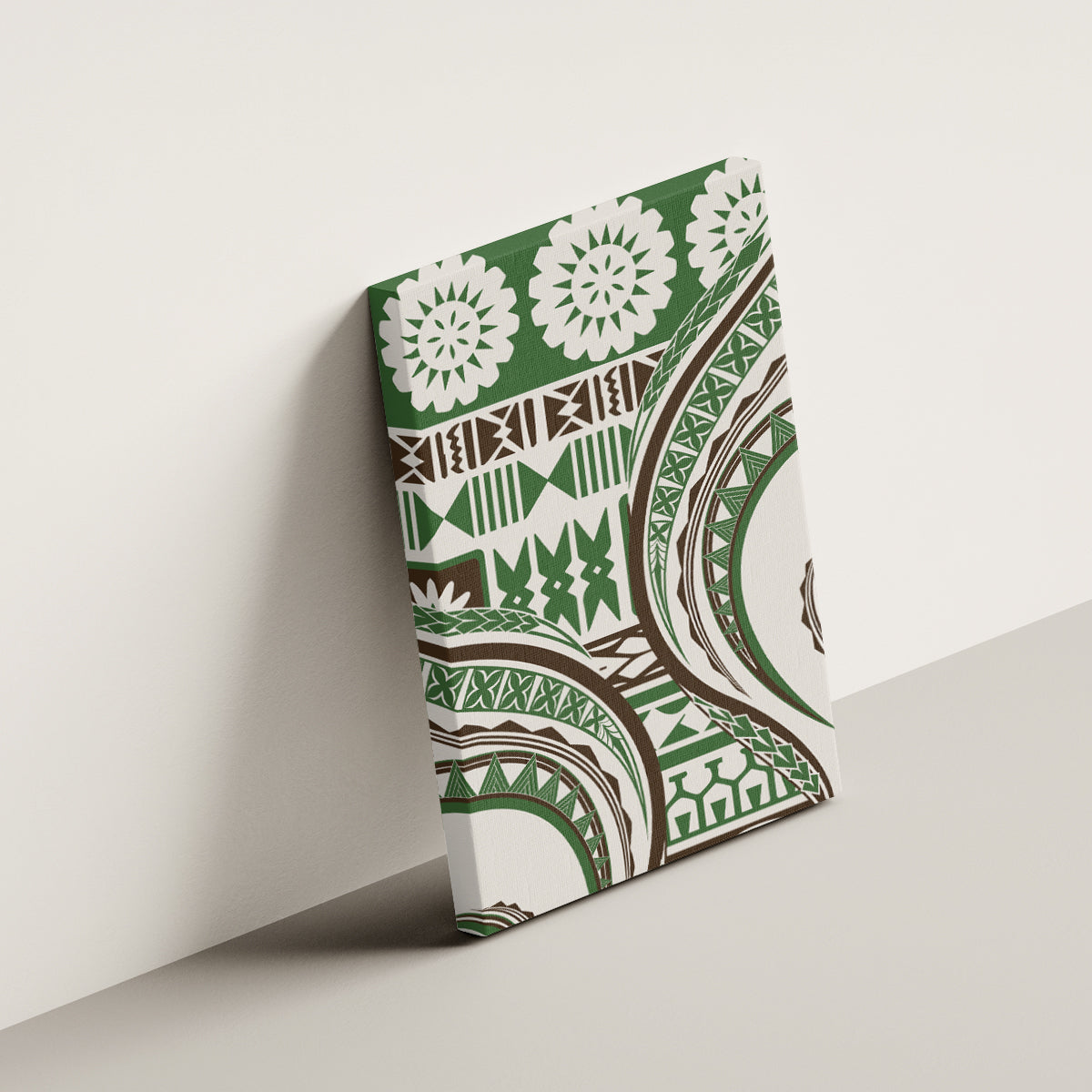 Hawaiian Hibiscus Tribal Vintage Motif Canvas Wall Art Ver 7