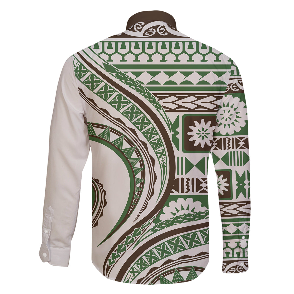 Hawaiian Hibiscus Tribal Vintage Motif Family Matching Tank Maxi Dress and Hawaiian Shirt Ver 7