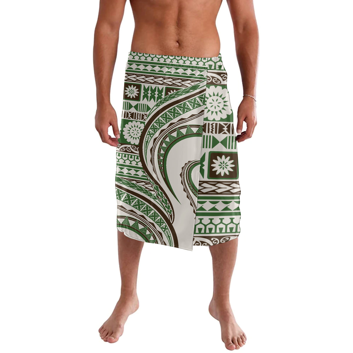 Hawaiian Hibiscus Tribal Vintage Motif Lavalava Ver 7