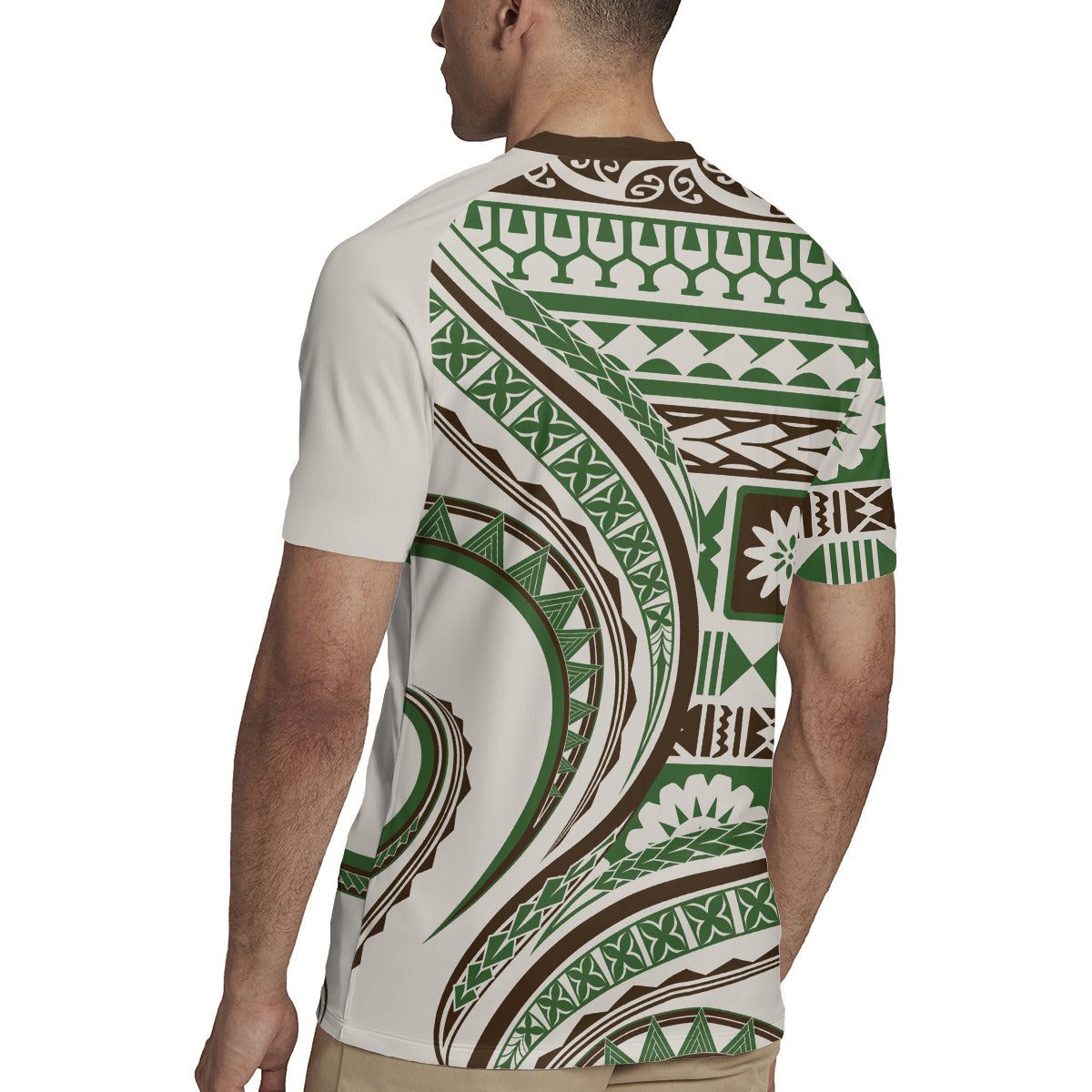 Hawaiian Hibiscus Tribal Vintage Motif Rugby Jersey Ver 7