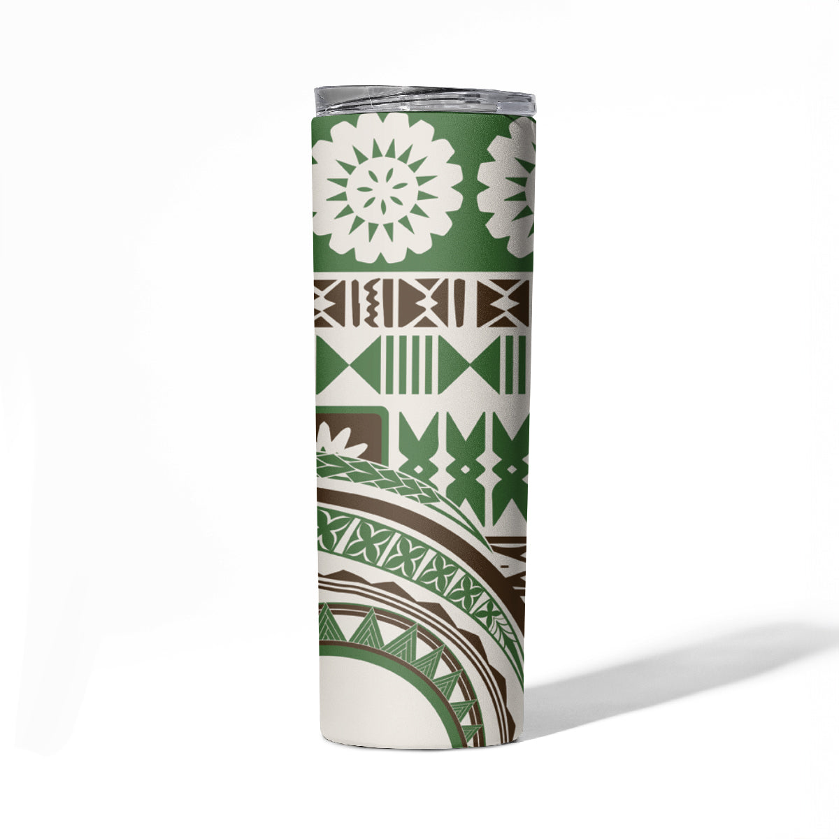 Hawaiian Hibiscus Tribal Vintage Motif Skinny Tumbler Ver 7