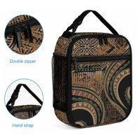 Hawaiian Hibiscus Tribal Vintage Motif Lunch Bag Ver 8 LT9 - Polynesian Pride