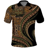 Hawaiian Hibiscus Tribal Vintage Motif Polo Shirt Ver 8