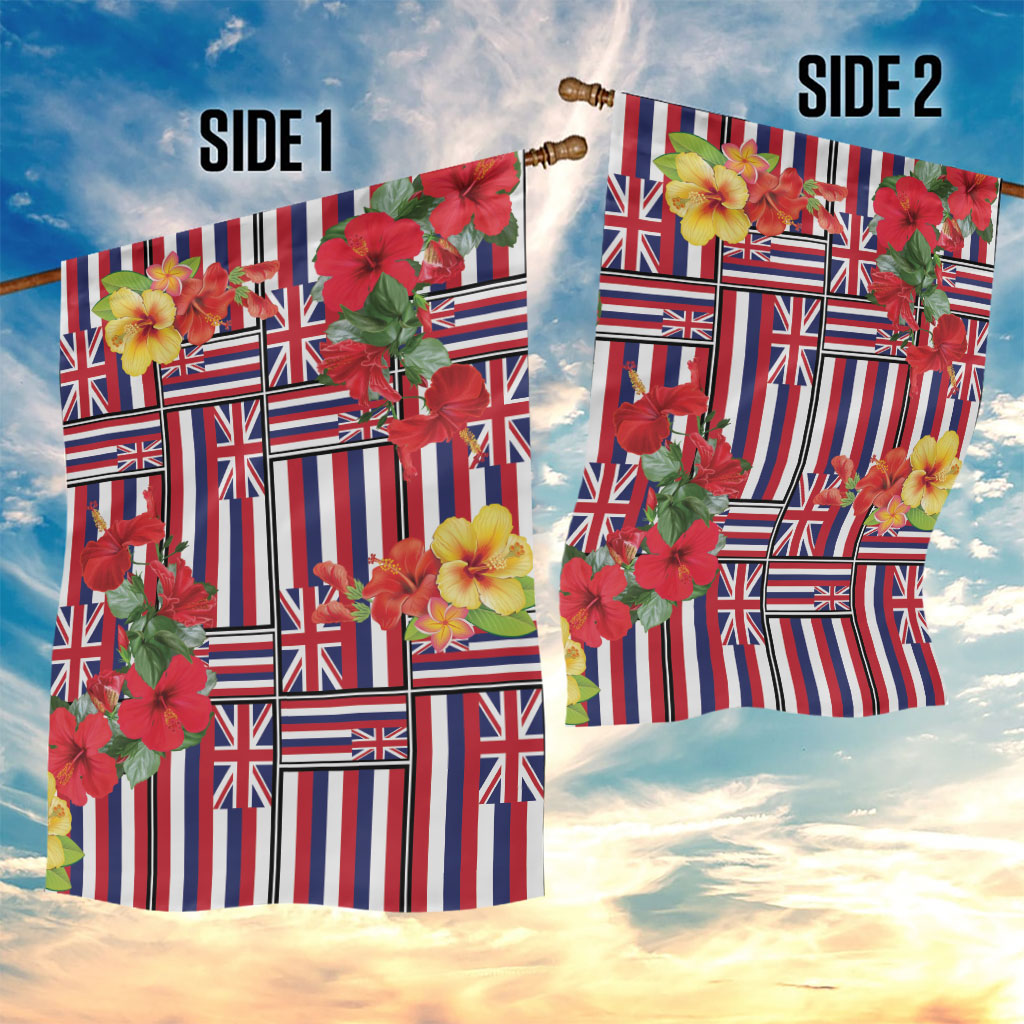 Hawaii Hibiscus Lei Garden Flag Hawaiian Flag Motif