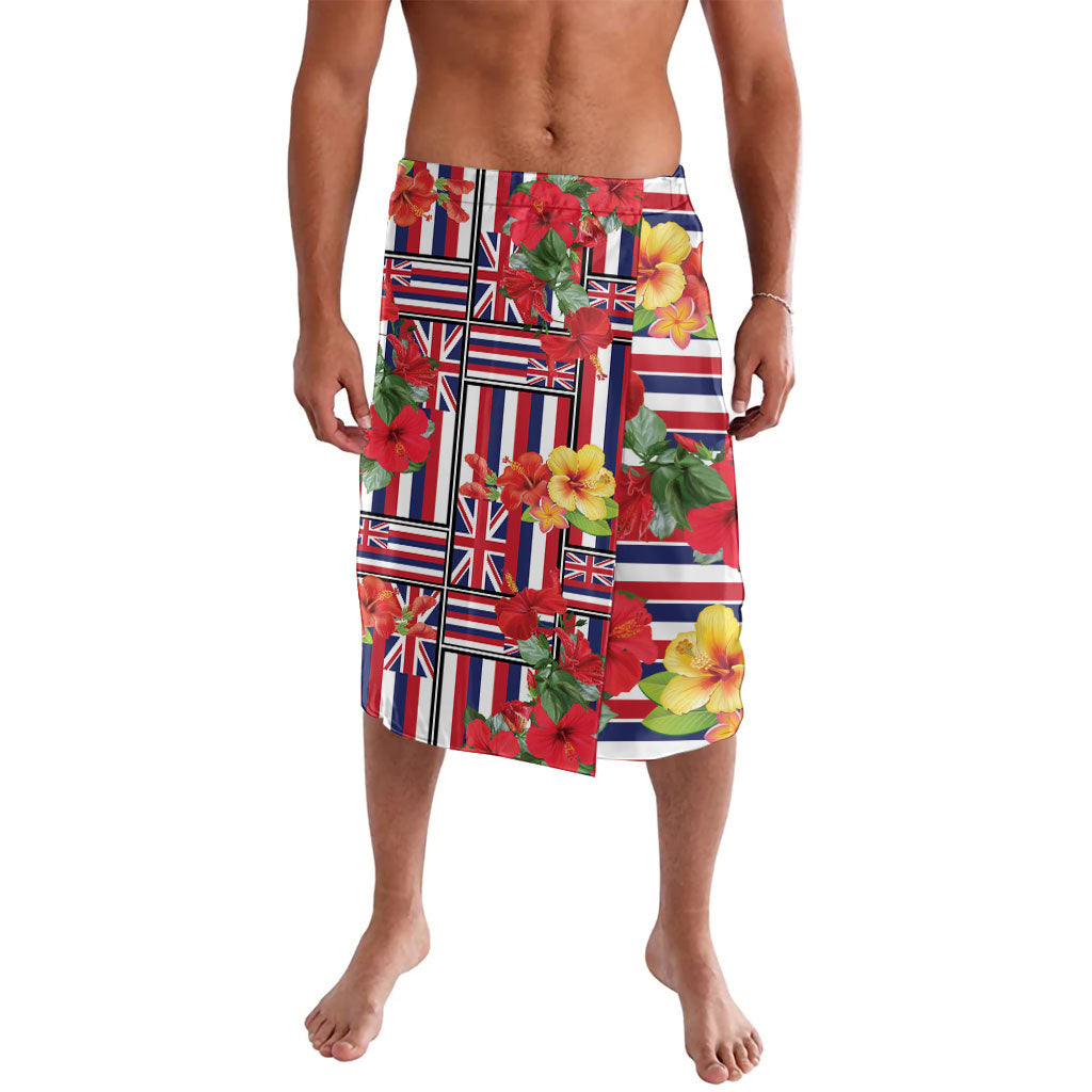 Hawaii Hibiscus Lei Lavalava Hawaiian Flag Motif