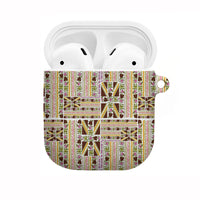 Hawaii Lokelani Pikake Lei AirPods Case Hawaiian Flag Motif
